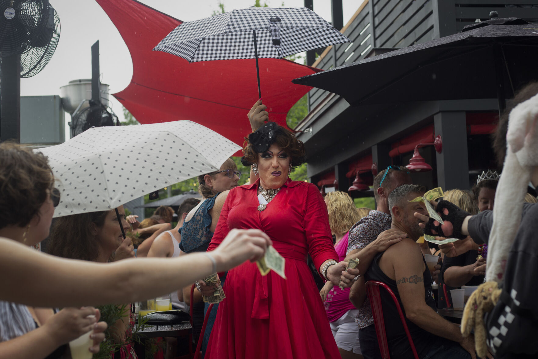 Patti in the rain (copy)